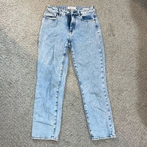 PacSun Light Washed Blue Mom Jeans High Rise, Size 24